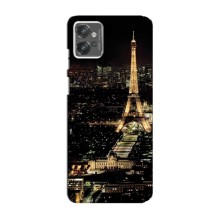 Чохол Ейфелева Вежа Motorola MOTO G23 - (AlphaPrint) (Нічний Париж)