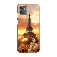Чохол Ейфелева Вежа Motorola MOTO G23 - (AlphaPrint) (Сонячня вежа)