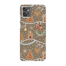Новорічні, Святкові Чохли для Motorola MOTO G23 - 2024 год (Новорічні пряники)