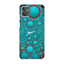 Силиконовый Чехол на Motorola MOTO G23 с картинкой Nike (Найк зеленый)