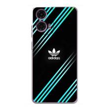 Чехлы Адидас для Motorola MOTO G24 Power (AlphaPrint) (Адидас с полосами)