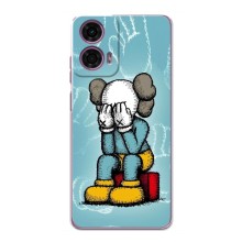 Чехлы для Motorola MOTO G24 Power - Bearbrick Louis Vuitton (PREMIUMPrint) (Плач Bearbrick)