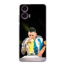 Чехлы для Motorola MOTO G24 Power (Leo чемпион) (AlphaPrint) (Кубок Месси)