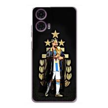 Чехлы для Motorola MOTO G24 Power (Leo чемпион) (AlphaPrint) (Месси Король)