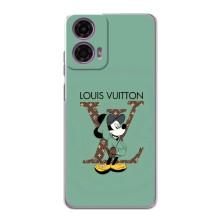 Чехлы Луи Витон для Motorola MOTO G24 Power (AlphaPrint - LOUIS VUITTON) (Микки Маус LV)