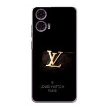 Чехлы Луи Витон для Motorola MOTO G24 Power (AlphaPrint - LOUIS VUITTON) (ремешок LV)