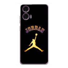 Чехлы для Motorola MOTO G24 Power - с картинкой JORDAN (AlphaPrint) (Jordan Gold)