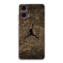Чехлы для Motorola MOTO G24 Power - с картинкой JORDAN (AlphaPrint) (Logo Jordan)
