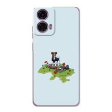 Чехлы с картинкой собаки Патрон для Motorola MOTO G24 Power (AlphaPrint) (Сапер Пес)