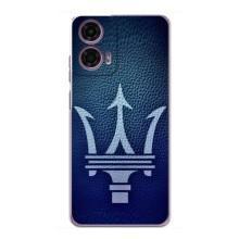 Чехлы с тематикой "Крутые машины" на Motorola MOTO G24 Power – Лого Maserati