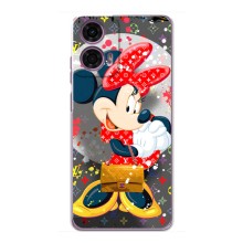 Чехол Disney Mouse Motorola MOTO G24 Power (PREMIUMPrint) (Minni с бантиком)
