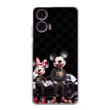 Чехол Disney Mouse Motorola MOTO G24 Power (PREMIUMPrint) (Семья Маусов)