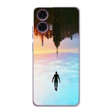 Чехол с человеком пауком для Motorola MOTO G24 Power - (AlphaPrint) (Паук человек)
