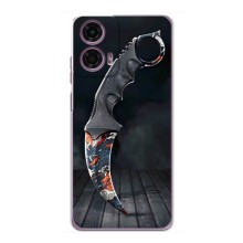 Чехол КИБЕРСПОРТ для Motorola MOTO G24 Power – Кинжал КС ГО