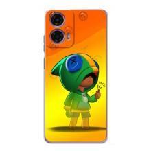 Чохол Бравл Старс для Motorola MOTO G24 Power – LEON в кофті