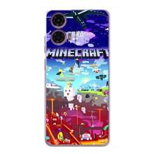 Чехол майнкрафт для Motorola MOTO G24 Power – MINECRAFT