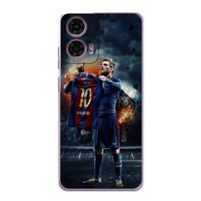 Чехол Месси футболист для Motorola MOTO G24 Power – Месси с футболкой