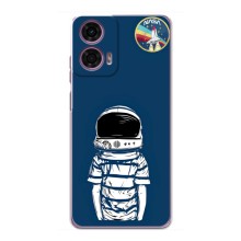 Чехол NASA для Motorola MOTO G24 Power (AlphaPrint) (Мальчик в шлеме)