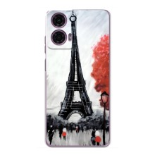 Чехол Эйфелева Башня для Motorola MOTO G24 Power - (AlphaPrint) (Башня в Париже)