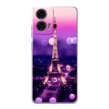 Чехол Эйфелева Башня для Motorola MOTO G24 Power - (AlphaPrint) (Париж Башня)