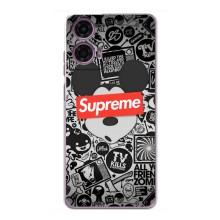 Чехол с Брендами одежды на Моторола Мото джи 24 Павер – Supreme Маус