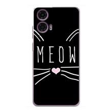 Бампер с изображением Котиков для Моторола Мото джи 24 Павер – КОТИК MEOW