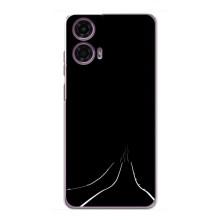 Чехол с картинками на черном фоне для Motorola MOTO G24 Power – Дорога