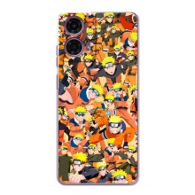 Чехлы с принтом Наруто на Motorola MOTO G24 Power (Коллаж Наруто)