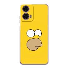 Чехол с Симпсонами для Motorola MOTO G24 Power (VPrint) (Гомер)