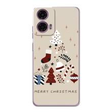 Чехол Санта Клаус для Motorola MOTO G24 Power – Merry Christmas