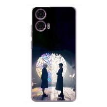 Чехлы Венсдей на Motorola MOTO G24 Power Уэнсдей (AlphaPrint) (Уэнздей и Инид)