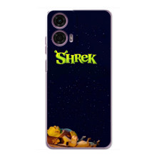 Чехол с мультфильмом Шрек на Motorola MOTO G24 Power – Шрек лого