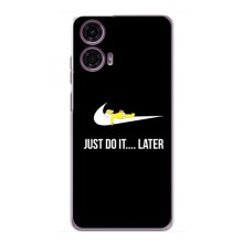 Чехол с логотипом Найк на Motorola MOTO G24 Power – Nike just do it