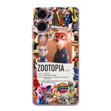 Чехол Зоотрополіс на Motorola MOTO G24 Power – Коллаж Зоо
