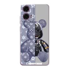 Крутые Чехлы Луи Виттон для Motorola MOTO G24 Power (AlphaPrint) (Робот Мишка)