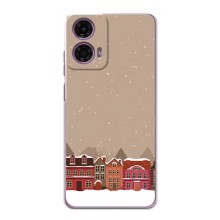 Новогодние, Праздничные Чехлы для Motorola MOTO G24 Power - 2024 год (Зимний город)
