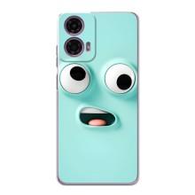 Силиконовые Чехлы (смешные стикеры) для Motorola MOTO G24 Power – мордочка