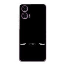 Силиконовый бампер с картинкой машины на Motorola MOTO G24 Power – Силует Audi