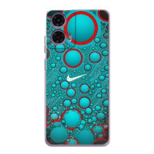 Силиконовый Чехол на Motorola MOTO G24 Power с картинкой Nike (Найк зеленый)