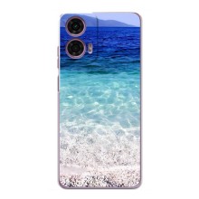 Силиконовый чехол с КАРТИНКАМИ лето для Motorola MOTO G24 Power (AlphaPrint) (Море)