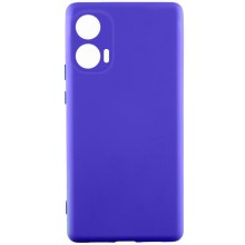 Чохол Silicone Cover Lakshmi Full Camera (AA) для Motorola Moto G24 (Синій)