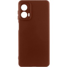 Чохол Silicone Cover Lakshmi Full Camera (AA) для Motorola Moto G24 (Коричневий)