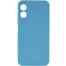 Чехол TPU GETMAN Liquid Silk Full Camera для Motorola Moto G24 – Голубой
