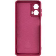 Чехол Silicone Cover Lakshmi Full Camera (AA) для Motorola Moto G24 – Бордовый