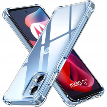 TPU чехол GETMAN Ease logo усиленные углы Full Camera для Motorola Moto G24 – Прозрачный