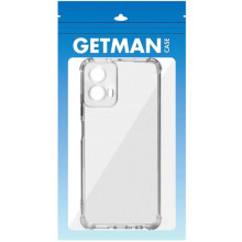 TPU чехол GETMAN Ease logo усиленные углы Full Camera для Motorola Moto G24 – Прозрачный