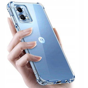 TPU чехол GETMAN Ease logo усиленные углы Full Camera для Motorola Moto G24 – Прозрачный
