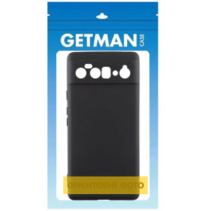 Чехол TPU GETMAN Liquid Silk Full Camera для Motorola Moto G24 – Черный