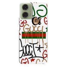 Брендновые Чехлы для Motorola MOTO G24 - (PREMIUMPrint) (Стиль GUUCI)
