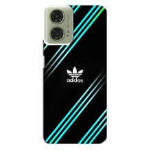 Чехлы Адидас для Motorola MOTO G24 (AlphaPrint) (Адидас с полосами)